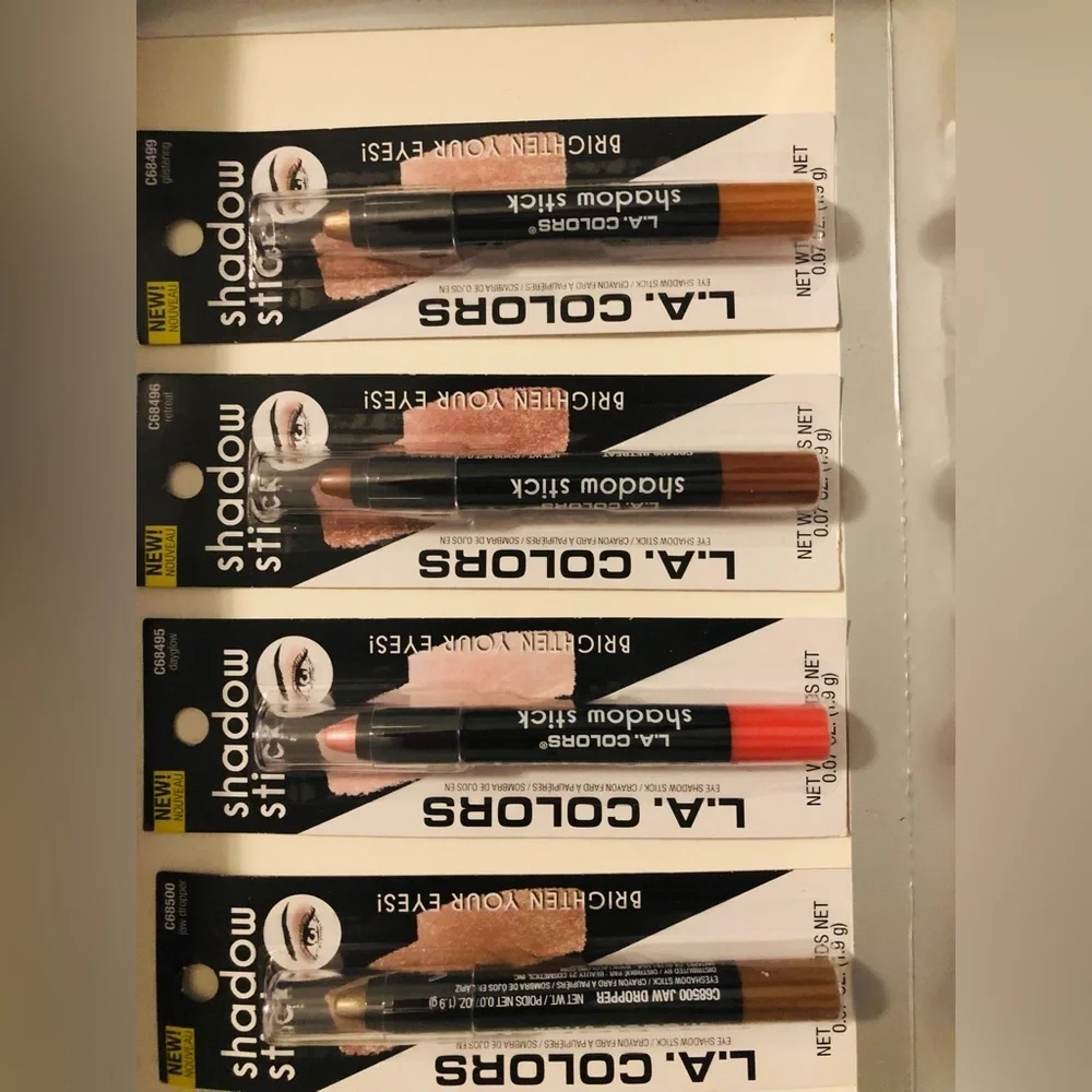 6pk Assorted Creamy metallic eye Shadow stick & marshmallow‎ eye pencils